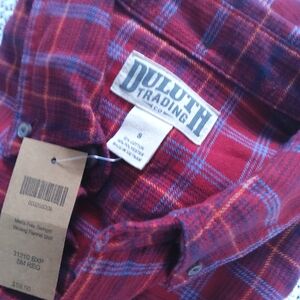 Duluth Trading Co Men's Free Swingin' Wicking Flannel Plaid Shirt